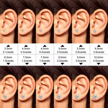 Brilliant VVS Halo Stud Earrings – Moissanite Shine That Speaks for Itself